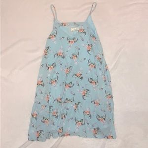 Light blue flowy strap dress